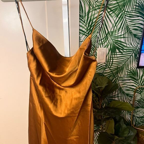 SER.O.YA Bronze Callie Silk Slip Dress, NWT XS - Picture 10 of 13